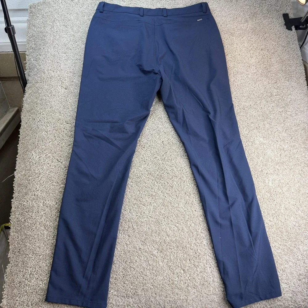 Greg Norman Pants Mens 36x34 Blue Chino Regular Fit Straight Leg Stretch Casual